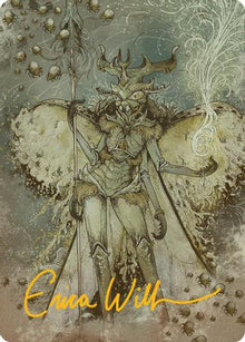 Aatchik, Emerald Radian Art Card (6/54) (Gold-Stamped Signature) (AADFT-006) - Art Series: Aetherdrift
