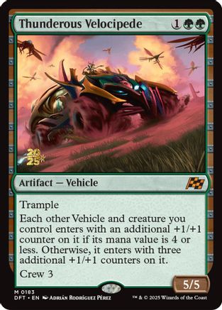 Thunderous Velocipede (PRE-183) - Prerelease Cards Foil