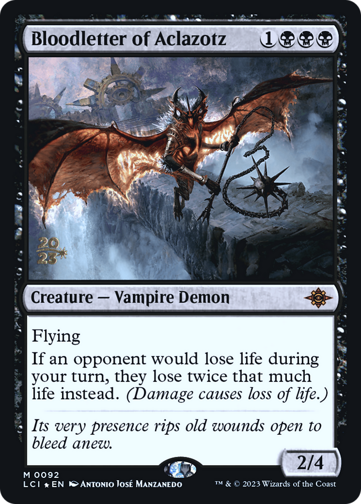 Bloodletter of Aclazotz (PRE-92S) - The Lost Caverns of Ixalan Promos Foil