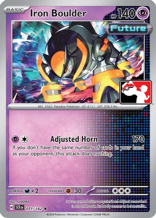Iron Boulder 071/142  Prize Pack Series Cards - Rare