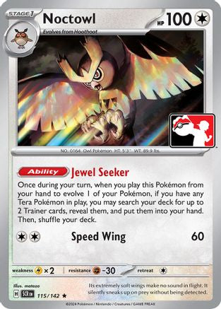 Noctowl 115/142  - Holofoil Prize Pack Series Cards - Rare