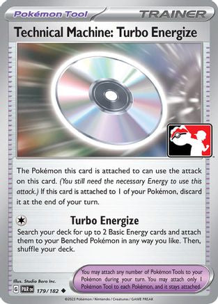 Technical Machine: Turbo Energize 179/182  - Holofoil Prize Pack Series Cards - Uncommon