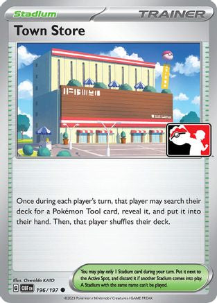 Town Store 196/197  - Holofoil Prize Pack Series Cards - Common