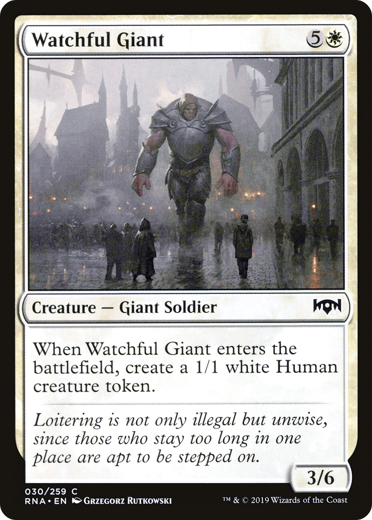 Watchful Giant (RNA-030) - Ravnica Allegiance Foil