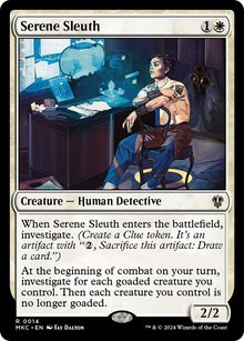 Serene Sleuth⁣ - Commander: Murders at Karlov Manor⁣ (Rare)⁣ [14]