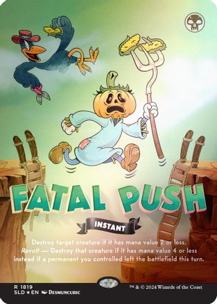 Fatal Push (1819) (Rainbow Foil) (SLD-1819) - Secret Lair Drop Series Foil