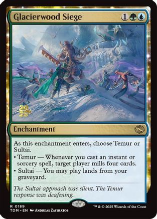 Glacierwood Siege (PRE-189) - Prerelease Cards Foil