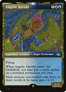 Angelic Harold (Showcase) (Galaxy Foil) (UNF-506) - Unfinity: (Showcase) Foil