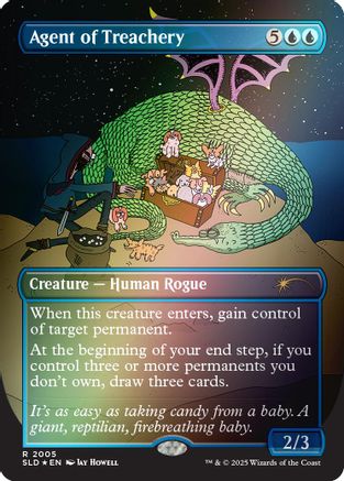 Agent of Treachery (Rainbow Foil) (SLD-2005) - Secret Lair Drop Series Foil
