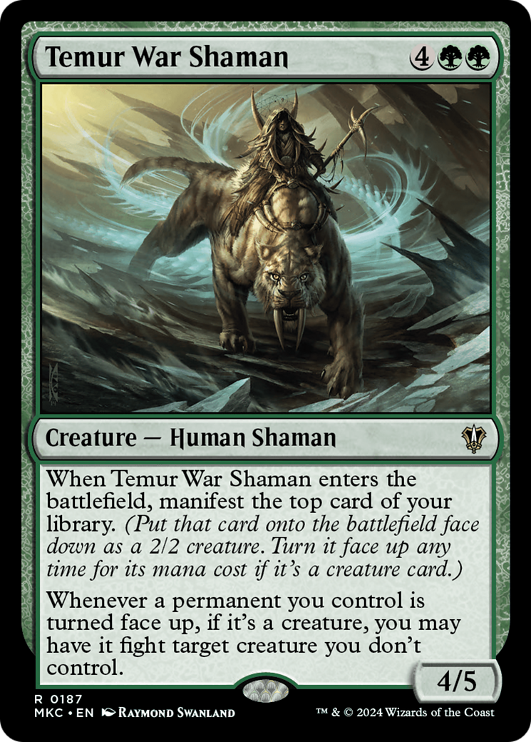Temur War Shaman⁣ - Commander: Murders at Karlov Manor⁣ (Rare)⁣ [187]