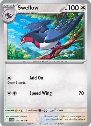 Swellow 157  SV10 Destined Rivals - Common