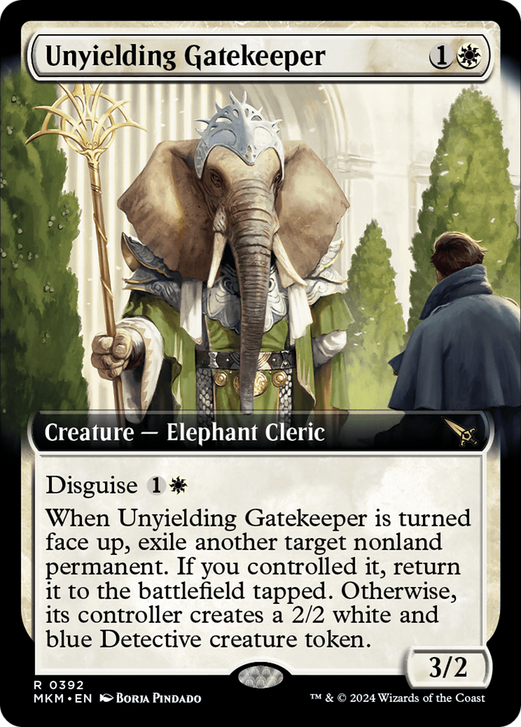 Unyielding Gatekeeper (Extended Art) (MKM-392) - Murders at Karlov Manor: (Extended Art) Foil