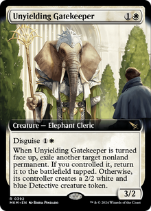 Unyielding Gatekeeper (Extended Art) (MKM-392) - Murders at Karlov Manor: (Extended Art) Foil
