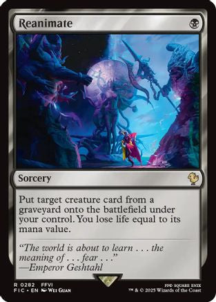 Reanimate (Surge Foil) (FIC-282) - Commander: FINAL FANTASY Foil