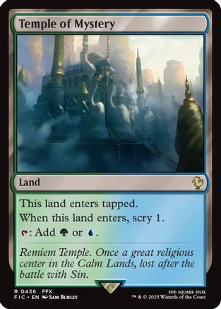 Temple of Mystery (Surge Foil) (FIC-436) - Commander: FINAL FANTASY Foil