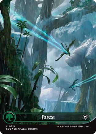 Forest (0371) (Borderless) (Galaxy Foil) (EOE-371) - Edge of Eternities Foil
