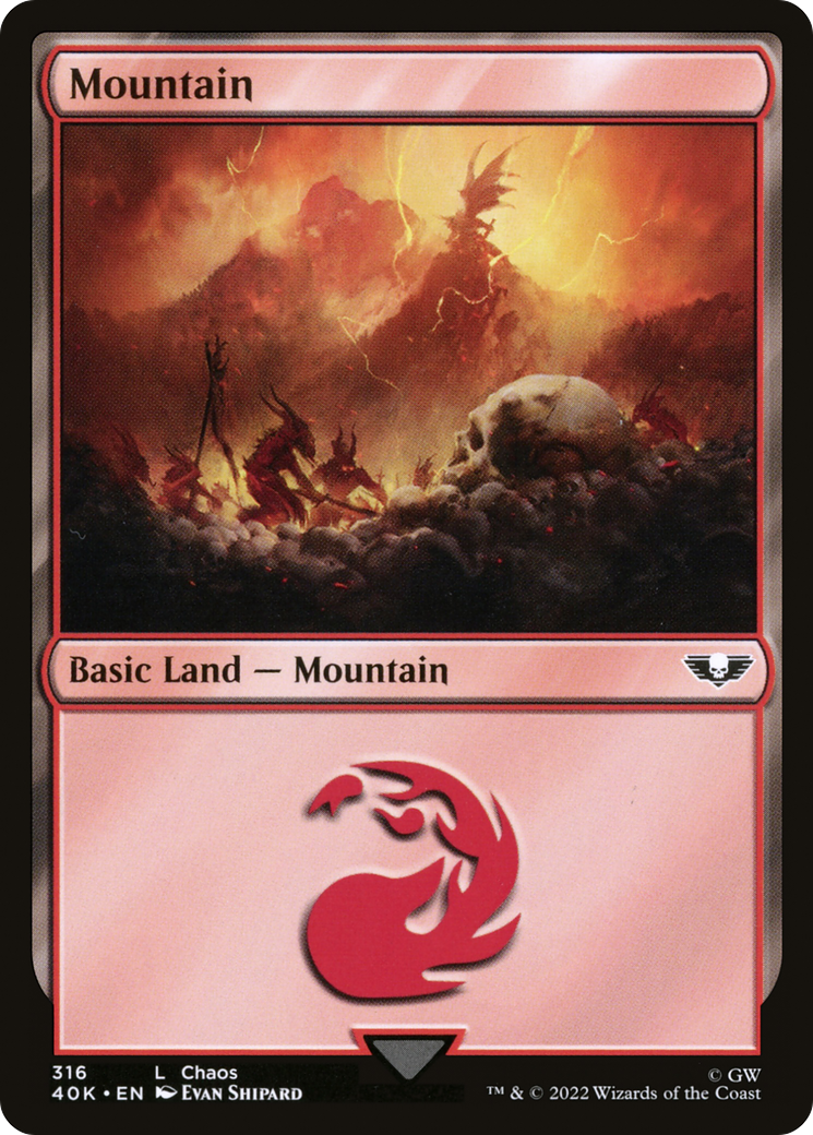 Mountain (V.2)⁣ - Universes Beyond: Warhammer 40,000⁣ (Land)⁣ [316]