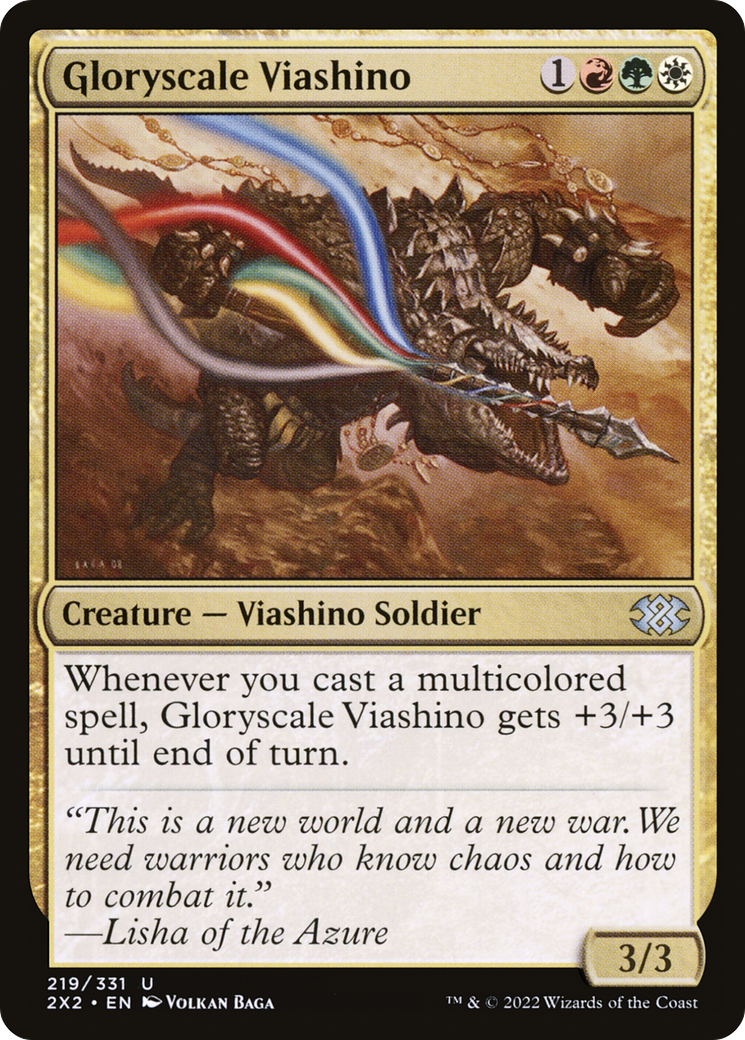 Gloryscale Viashino⁣ - Double Masters 2022⁣ (Uncommon)⁣ [219]