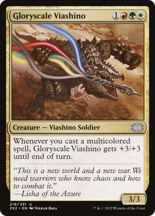 Gloryscale Viashino⁣ - Double Masters 2022⁣ (Uncommon)⁣ [219]