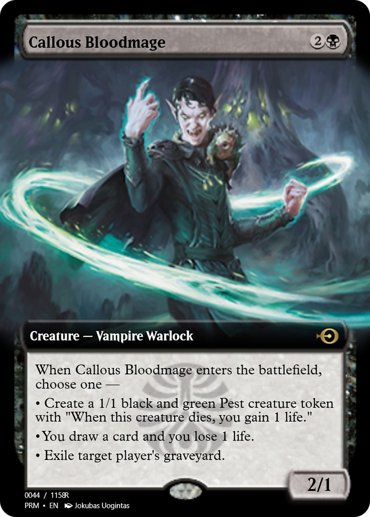 Callous Bloodmage (PRM-90060) - Magic Online Promos