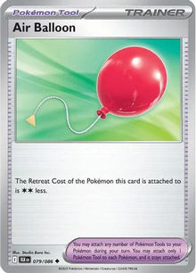 Air Balloon 079  - Reverse Holofoil SV Black Bolt - Uncommon