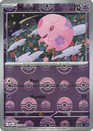 Munna (Poke Ball Pattern) 035/086  - Holofoil SV Black Bolt - Common