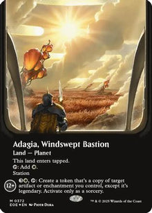 Adagia, Windswept Bastion (Borderless) (Galaxy Foil) (EOE-372) - Edge of Eternities Foil