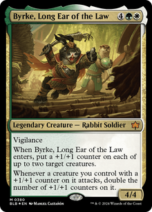 Byrke, Long Ear of the Law⁣ - Bloomburrow: Extras⁣ (Mythic)⁣ [380]