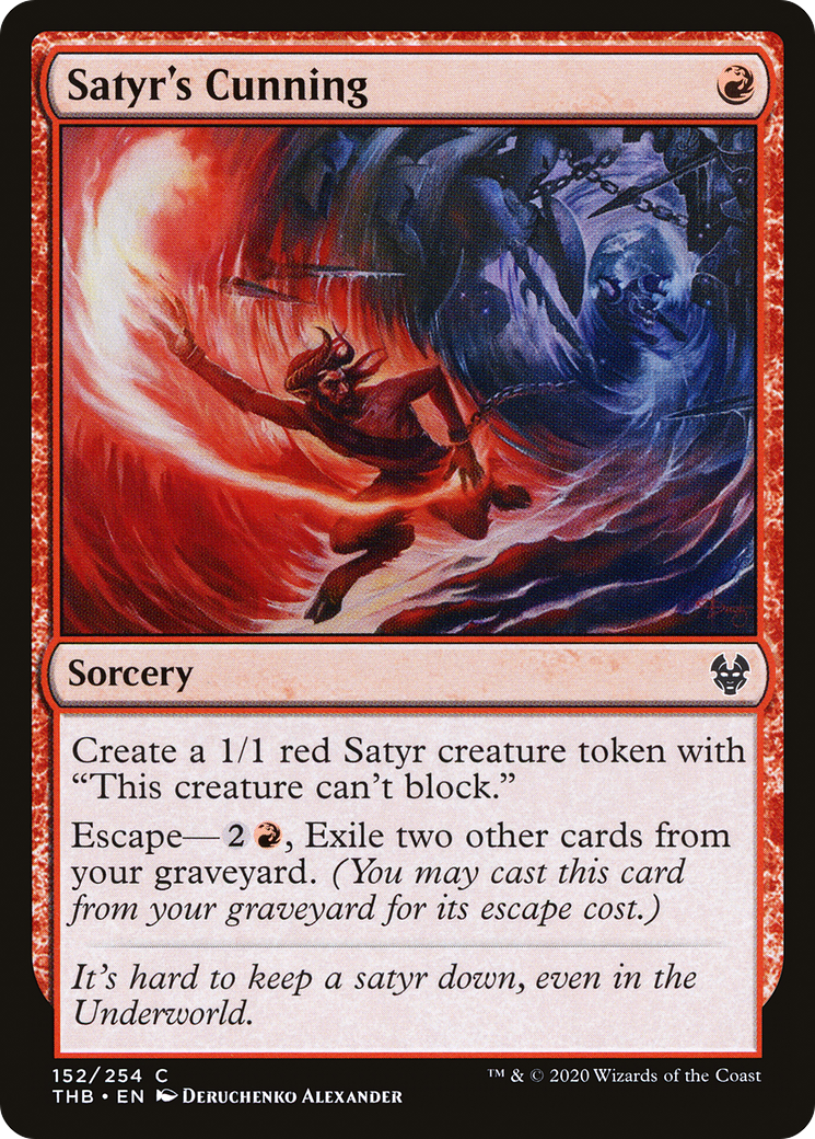 Satyr's Cunning⁣ - Theros Beyond Death⁣ (Common)⁣ [152]