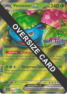 Venusaur ex 001  - Holofoil Jumbo Cards - Double Rare
