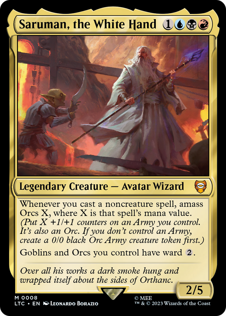 Saruman, the White Hand⁣ - Commander: The Lord of the Rings: Tales of Middle-earth⁣ (Mythic)⁣ [8]