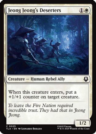Jeong Jeong's Deserters (TLA-025) - Avatar: The Last Airbender Foil