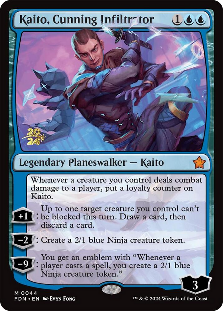 Kaito, Cunning Infiltrator (PRE-44S) - Foundations Promos Foil