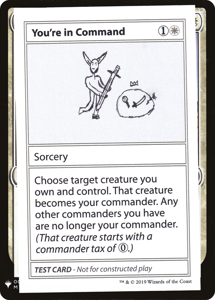 You're In Command (CMB1-015) - Mystery Booster Playtest Cards 2019