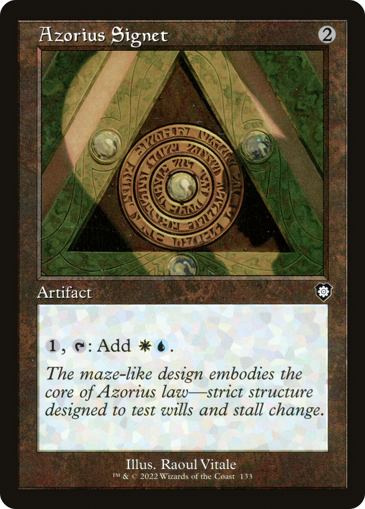 Azorius Signet⁣ - Commander: The Brothers' War⁣ (Common)⁣ [133]