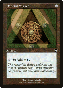 Azorius Signet⁣ - Commander: The Brothers' War⁣ (Common)⁣ [133]