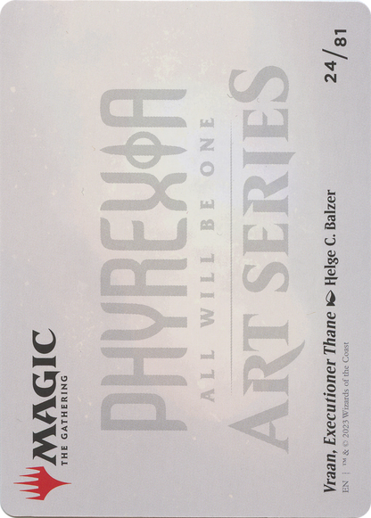 Vraan, Executioner Thane // Vraan, Executioner Thane (AONE-024) - Phyrexia: All Will Be One Art Series (Borderless) Foil