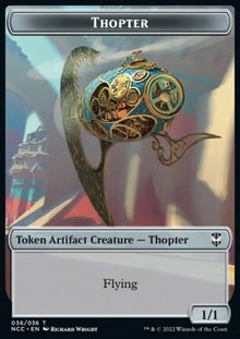 Thopter Token (A 1/1) // Treasure Token⁣ - Commander: Streets of New Capenna: Extras⁣ (Token)⁣ [T 36/13]