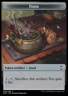 Food Token // Citizen Token (GW 1/1)⁣ - Commander: Streets of New Capenna: Extras⁣ (Token)⁣ [T 35/12]