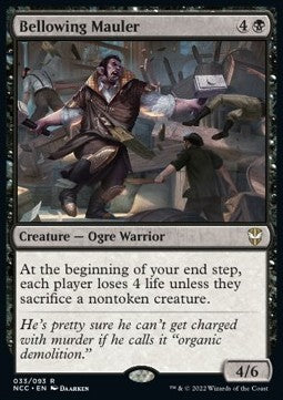 Bellowing Mauler⁣ - Commander: Streets of New Capenna⁣ (Rare)⁣ [33]
