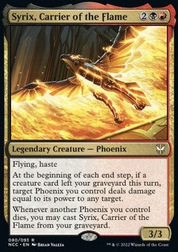 Syrix, Carrier of the Flame⁣ - Commander: Streets of New Capenna⁣ (Rare)⁣ [80]