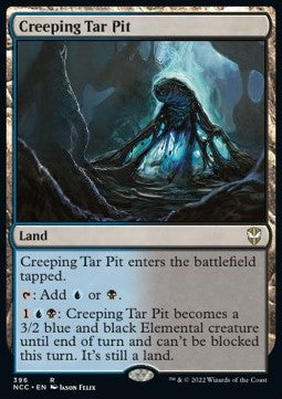 Creeping Tar Pit⁣ - Commander: Streets of New Capenna⁣ (Rare)⁣ [396]