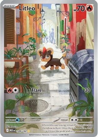 Litleo 139/132  - Holofoil ME01 Mega Evolution - Shiny Rare