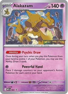 Alakazam 003  ME Mega Evolution Promo - Promo