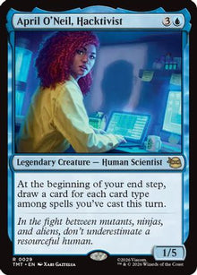 April O'Neil, Hacktivist (TMT-029) - Teenage Mutant Ninja Turtles Foil