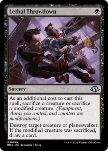 Lethal Throwdown⁣ - Modern Horizons 3⁣ (Uncommon)⁣ [99]