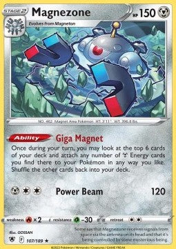 Magnezone⁣ - Astral Radiance⁣ (Holo Rare)⁣ [107]