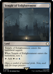 Temple of Enlightenment⁣ - Universes Beyond: Fallout⁣ (Rare)⁣ [304]
