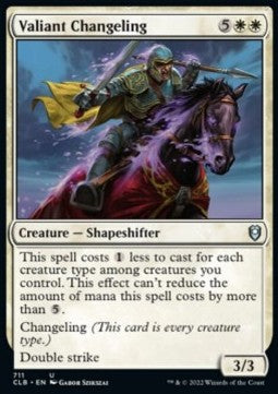 Valiant Changeling⁣ - Commander Legends: Battle for Baldur's Gate: Extras⁣ (Uncommon)⁣ [711]