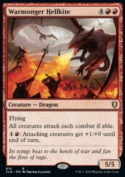 Warmonger Hellkite⁣ - Commander Legends: Battle for Baldur's Gate: Extras⁣ (Rare)⁣ [814]